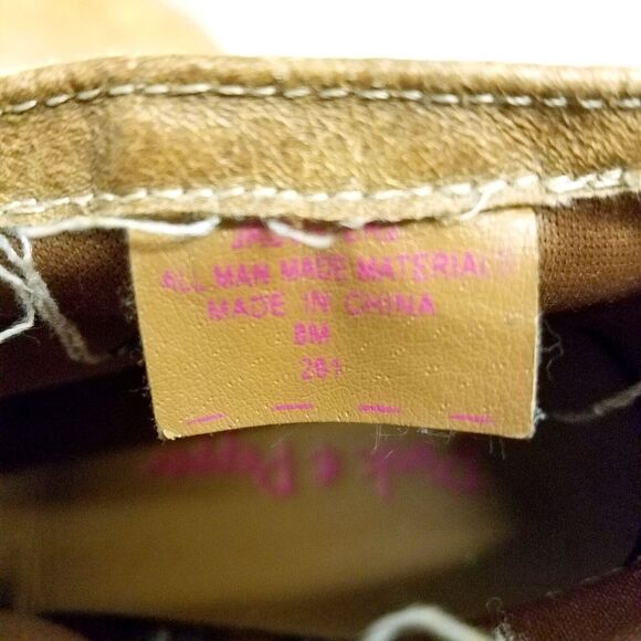 Pink & Pepper Womens Size 8 Brown Side Zip 2" Heels Ankle Boots Booties - Picture 2 of 11